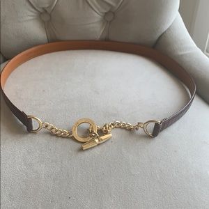 Lauren Ralph Lauren croc print chain belt size M